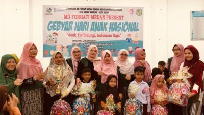 MD FORHATI Medan  bersama  Kelurahan Rengas Pulau  Gelar Gebyar Hari Anak Nasional 2022 “Anak Terlindungi, Indonesia Maju”