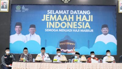 Bupati Bersama Ketua DPRD, Komisi IV DPRD Wajo Sambut Jemaah Haji Wajo di Asrama Sudiang