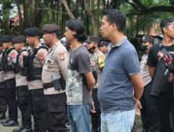 56 Anggota Polres Polman Amankan Deklarasi GP-AMM Polewali Mandar