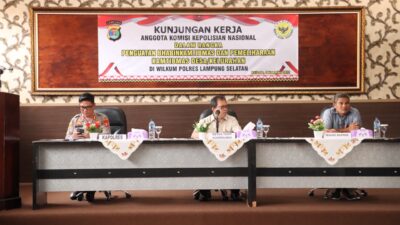 Penguatan Kamtibmas, Polres Lampung Selatan Terima Kunjungan Kompolnas