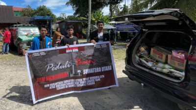BEM Nusantara Sumatera Utara Salurkan Bantuan Untuk Korban Banjir dan Longsor di Barus Tapanuli Tengah