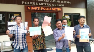 Kasus Jalan Ditempat, Sejumlah Warga Korban Penipuan Mafia Tanah Gruduk Polres Metro Bekasi