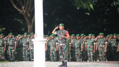 Dandim 1406/Wajo Gelar Pasukan Persiapan Kedatangan Wapres Ma’ruf Amin