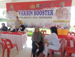 Polresta Deli Serdang Kembali Buka Gerai Vaksinasi Booster