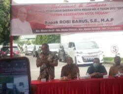 Robi Barus Gelar Sosper No.4 Tahun 2022 Tentang Sistem Kesehatan Kota Medan