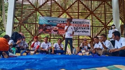 KJHLS Jurnalis Gathering, Adakan Acara Silaturahmi Jurnalis di Pantai Marina