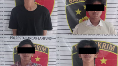 Tawuran Pelajar Di Depan Kantor Bulog, Polsek Teluk Betung Utara Amankan Sejumlah Pelajar SMK