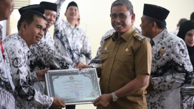 Konferensi Kerja PGRI Wajo, Amran Mahmud Harap Lahir Gagasan Baru Tingkatkan Mutu Pendidikan