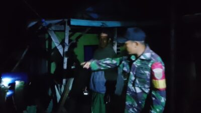 Angin Kencang di Sertai Hujan Merusak Rumah Warga Sragi