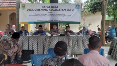 Gelar Musdes, Desa Cibening Bahas Tahapan Pelaksanaan PAW Kepala Desa