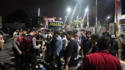 Resahkan Warga, Patroli Blue Light Polresta Bandar Lampung Bubarkan Tongkrongan Remaja