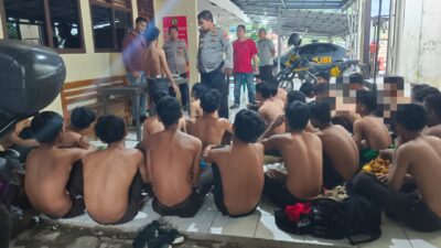 Mendapat Laporan, Personel Polsek Penengahan Gercep Cegah Tawuran Pelajar