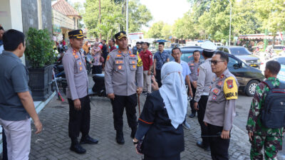 Polres Ngawi Melakukan Pengamanan Sistem Ring Untuk Sambut Kunker Presiden Jokowi