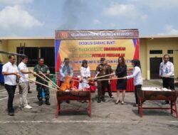 BB Satu Kilogram Sabu Hingga Puluhan Handphone di Musnahkan Kejari Kabupaten Mojokerto