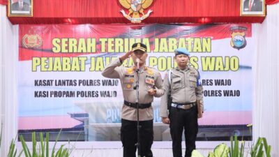 Kapolres Wajo Pimpin Sertijab PJU Dilingkungan Polres Wajo