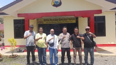 Panwascam Pitumpanua Gandeng PWI Wajo Sosialisasi Tantangan Pemilu 2024