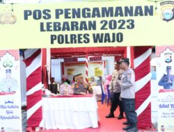 Pamatwil Polda Sulsel di Dampingi Kapolres Wajo Cek Pos Pelayanan Ops Ketupat