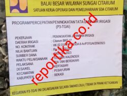 Pekerjaan Kegiatan P3 TGAI, Kelurahan Kertasari Diduga Pengawas, Konsultan Dan PPK BBWSC Kongkalingkong