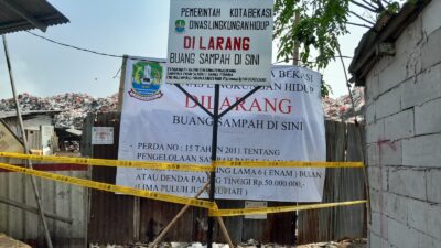 DLH Kota Bekasi : Penutupan TPS Liar Dikerjakan Secara Bertahap