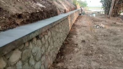 Adanya Pembangunan TPT di Desa Sumberreja, Warga Ucapkan Terimakasih