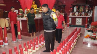 Polres Lampung Selatan Amankan Perayaan Imlek di Vihara Dharma Sasana