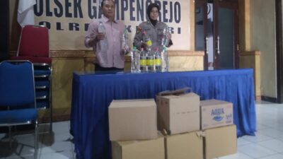 Ops Pekat Semeru 2024, Polisi Kediri Amankan Puluhan Botol Miras Dari 4 Penjual