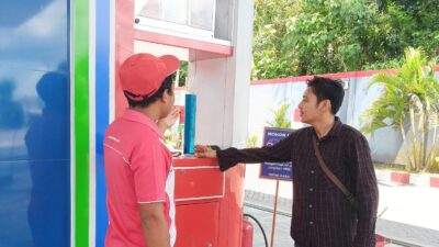 Polres Blitar Kota Cek SPBU Hindari Kecurangan Jelang Mudik Lebaran