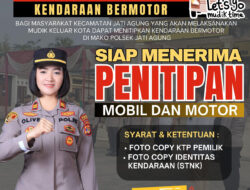 Polsek Jati Agung Buat Pelayanan Penitipan Motor Gratis Selama Mudik Lebaran 2024