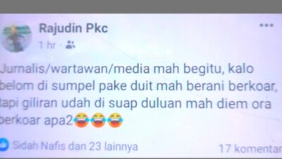 Unggahan Akun Fb Rajudin Pkc Diduga Sudutkan Profesi Wartawan