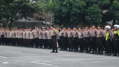 Tabligh Akbar Bersama Gus Iqdam, Polres Kediri Siagakan Ratusan Personil dan Tenaga Kesehatan