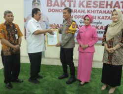 Polres Mojokerto Gelar Baksos Kesehatan Jelang Hari Bhayangkara Ke-78