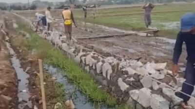 Proyek Drainase Ghoib Muncul di Desa Karangsari Cikarang Timur
