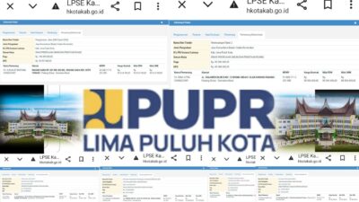 Nono Syukri Diduga Cawe-Cawe, Kadis PUPR Limapuluh Kota Berikan 7 Paket ke Perusahaan Asing?