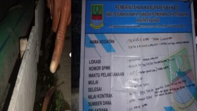 Ada Unsur Mengurangi Kualitas, Peningkatan Jaling Desa Kedung Waringin Kurang Pengawasan