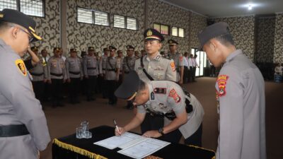Posisi Empat Jabatan Penting di Serahterimakan Oleh Kapolres Lamsel