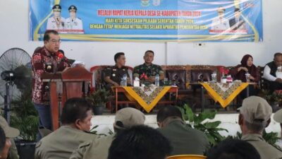205 Kades Plus 24 Camat di Merangin Gelar Raker di Desa Pinang Merah