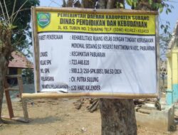 Pekerjaan CV. Putra Sulung di SD Negeri Pantiwinaya Pabuaran, Diduga Sairat Korupsi