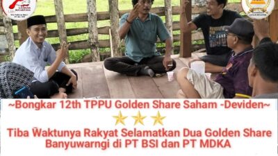 Dugaan TPPU, Bupati Banyuwangi Lucuti Golden Share Dua Perusahaan PT BSI-PT MDKA