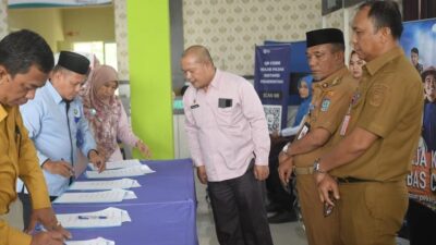 Pj Bupati Teken MoU dengan Delapan Pimpinan Instansi