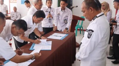 Pj Bupati Merangin Saksikan Penandatanganan MoU Lapas dangan OPD