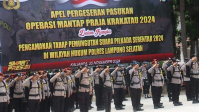 4.263 Personel Gabungan Dikerahkan untuk Amankan Pilkada Serentak 2024 di Lampung Selatan