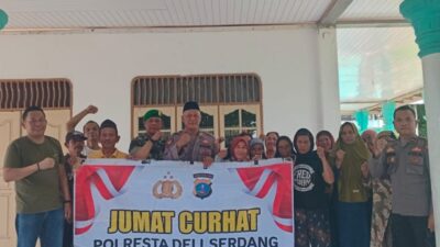 Buka Dialog dengan Masyarakat, Polresta Deli Serdang Laksanakan Kegiatan Jumat Curhat