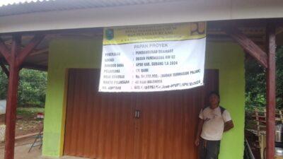 Dikerjakan Oleh CV Qami, Proyek Drainase di Kawunganten Subang Disinyalir Abaikan Aturan K3