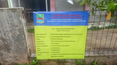 Proyek Penataan Halaman SDN Bantarsari 04, Warga : Pengerjaan Amburadul