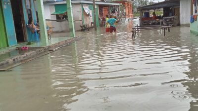 Direndam Banjir Selama 18 Hari, Warga Dusun Kuala Bandar Agung Mulai Mengeluh
