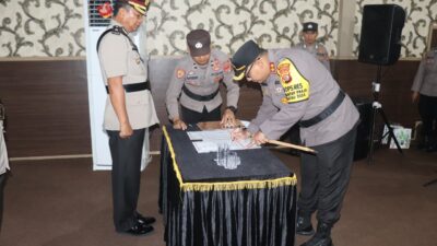Tiga Jabatan Strategis Polres Lampung Selatan Resmi Berganti dalam Sertijab yang Dipimpin Kapolres