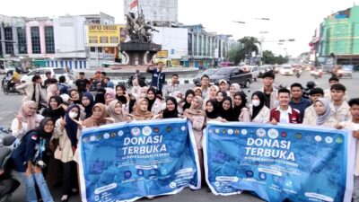 Peduli Korban Banjir, Ormawa Insani Binjai Lakukan Penggalangan Dana