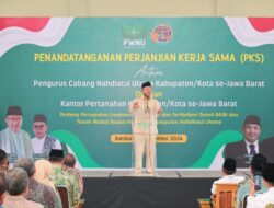Saksikan Penandatanganan PKS antara Kantah dengan PCNU di Jabar, Menteri Nusron Dorong Sertipikasi Tanah Wakaf untuk Cegah Sengketa dan Konflik