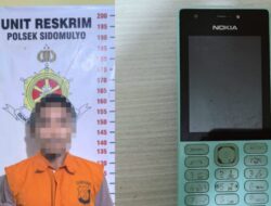 Curi Handphone, Seorang Residivis di Lamsel Kembali Masuk Bui