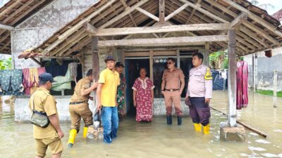 Sungai Way Sekampung Meluap, Desa Bandar Agung Terendam Banjir